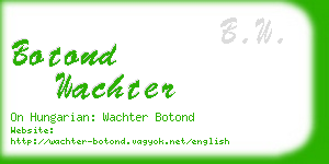 botond wachter business card